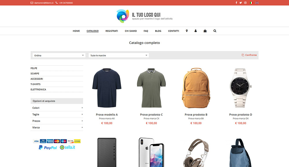 Realizzazione siti e-commerce con ND-commerce